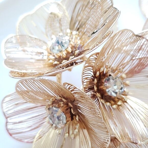 New! Zara Cascading Floral Earrings - Picture 12 of 14